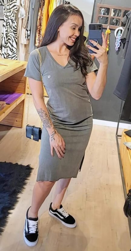 Vestidinho cinza  | Tam. P