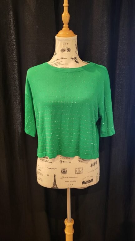 Blusa Verde Brilhos G