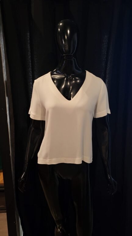 Blusa Crepe Branca - P - Image 2